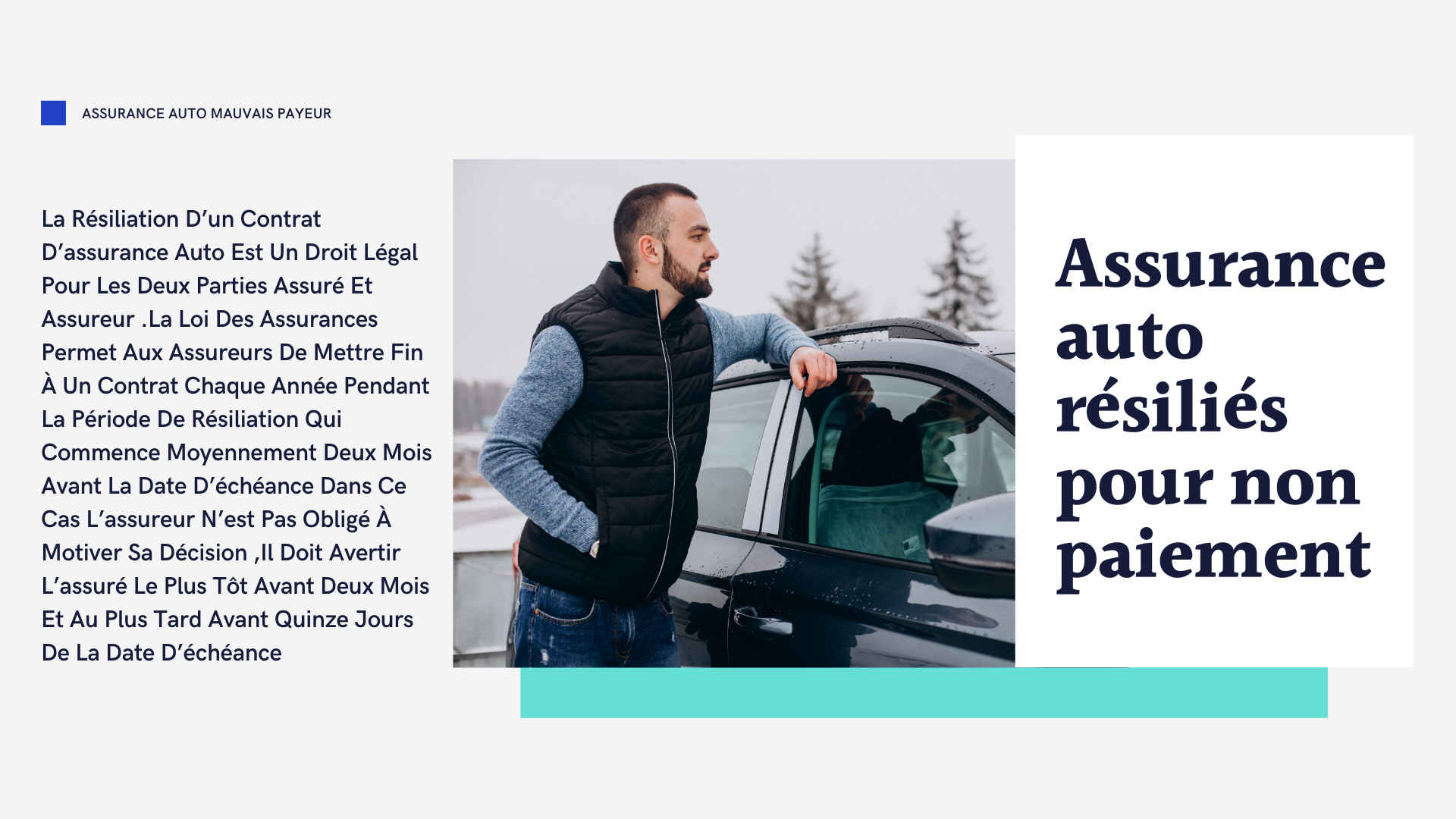 Détails : assurance auto pour non paiement